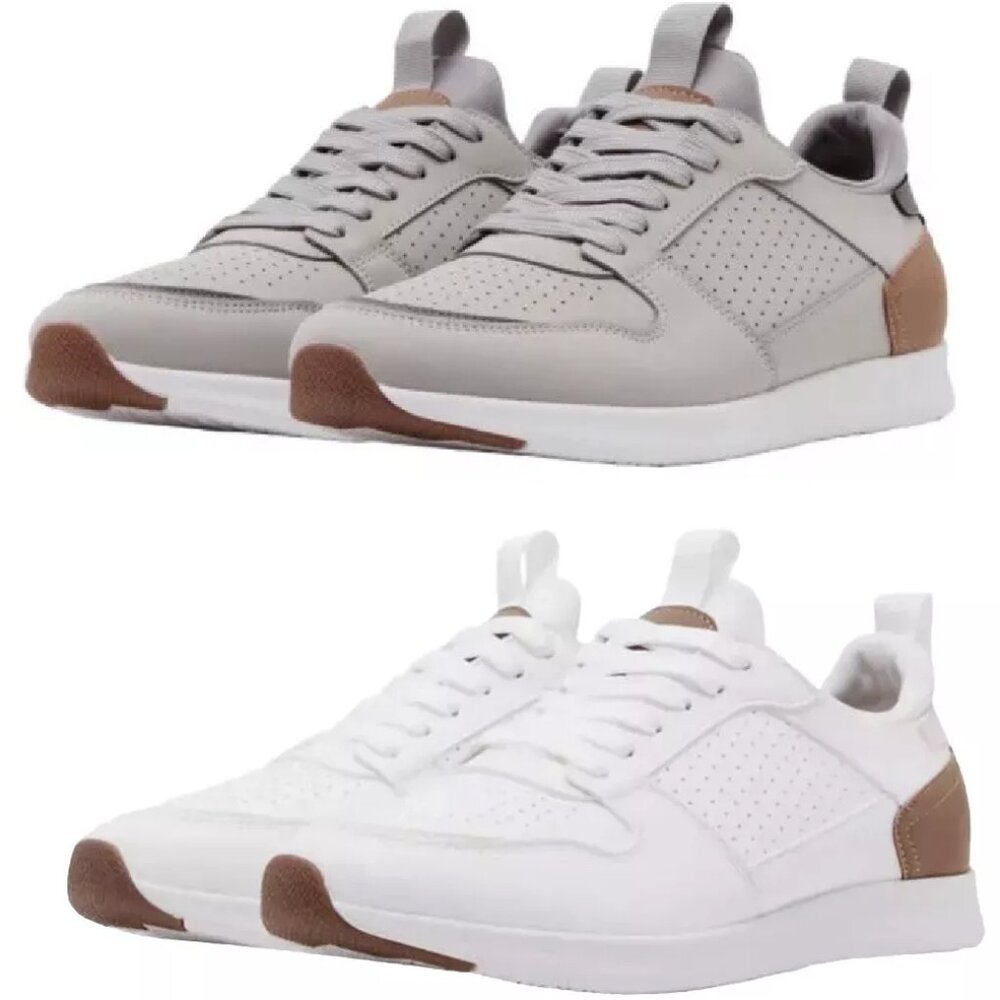 NWT Steve Madden Men's P-Sonny Sneakers Grey White Sizes 8-13 $80 2SH053